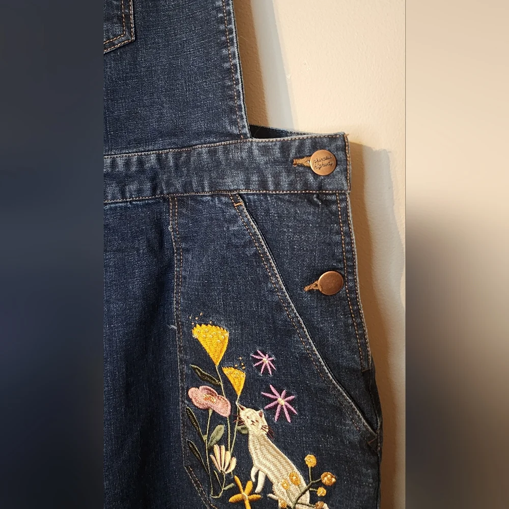 ModCloth x Princess Highway Embroidered Overalls - Picture 6 of 10